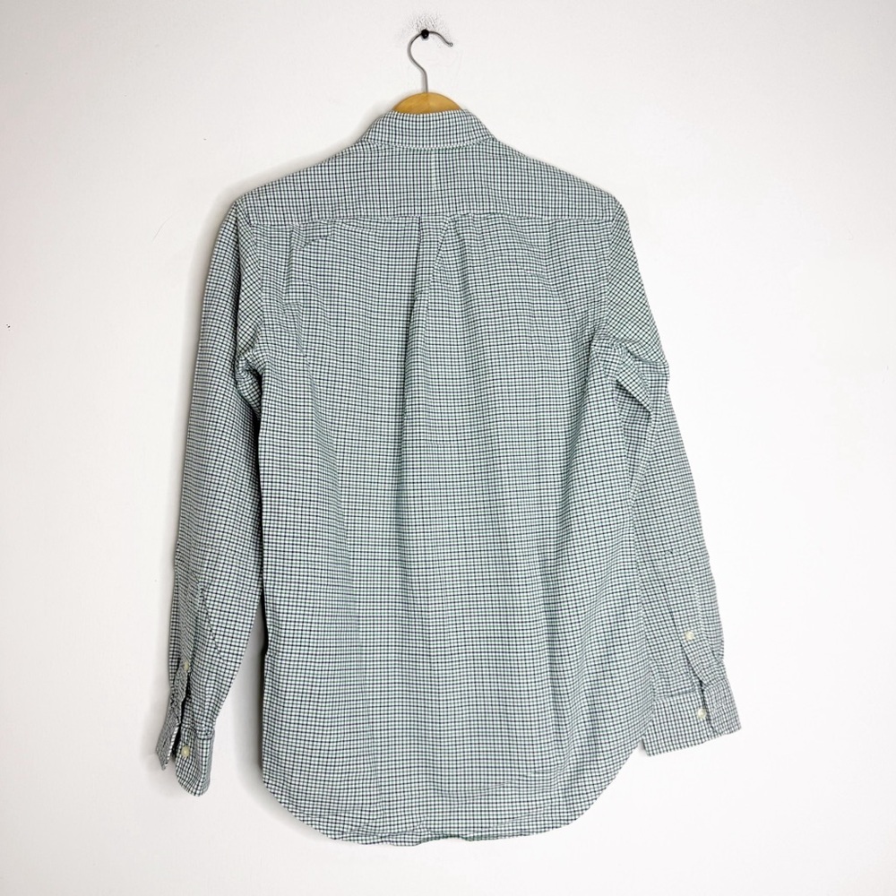 Ralph Lauren Green Navy White Check Button-Down Shirt - Picture 2 of 6